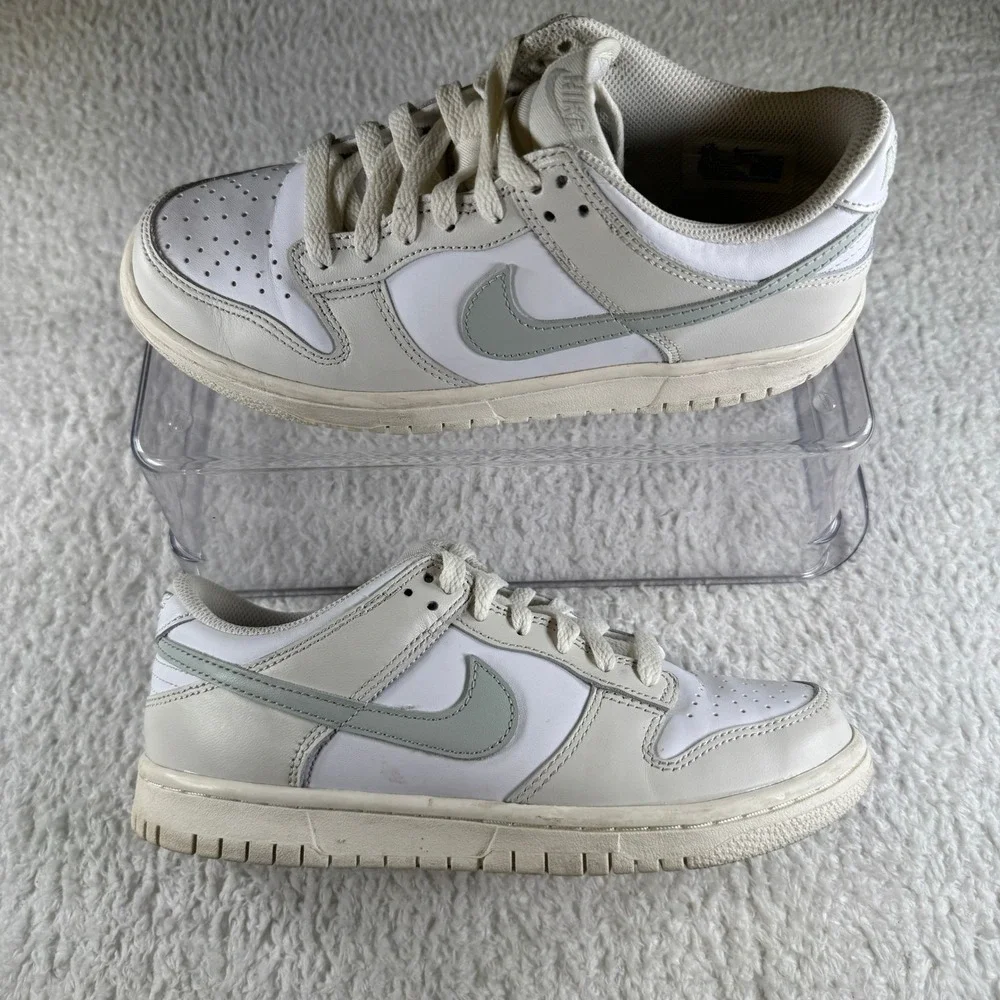 Size 5.5 Y / 7 Women's - Nike Dunk Low GS Phantom Silver White Shoes Sneaker